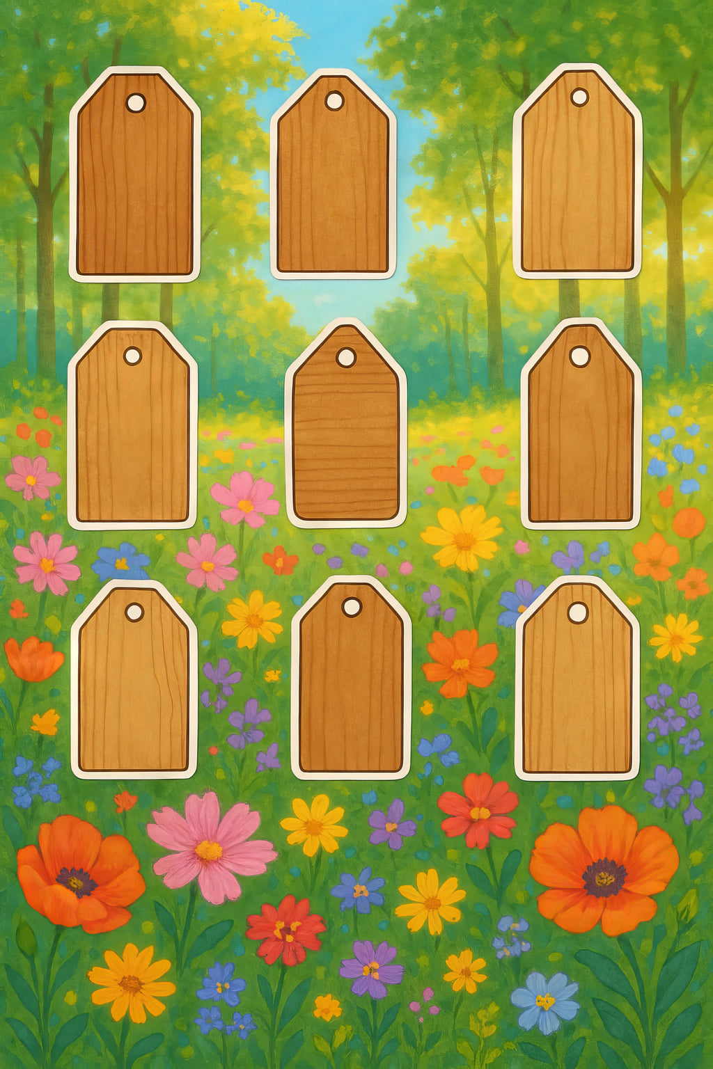 Hedgehollow Hideaway Tags and fussy