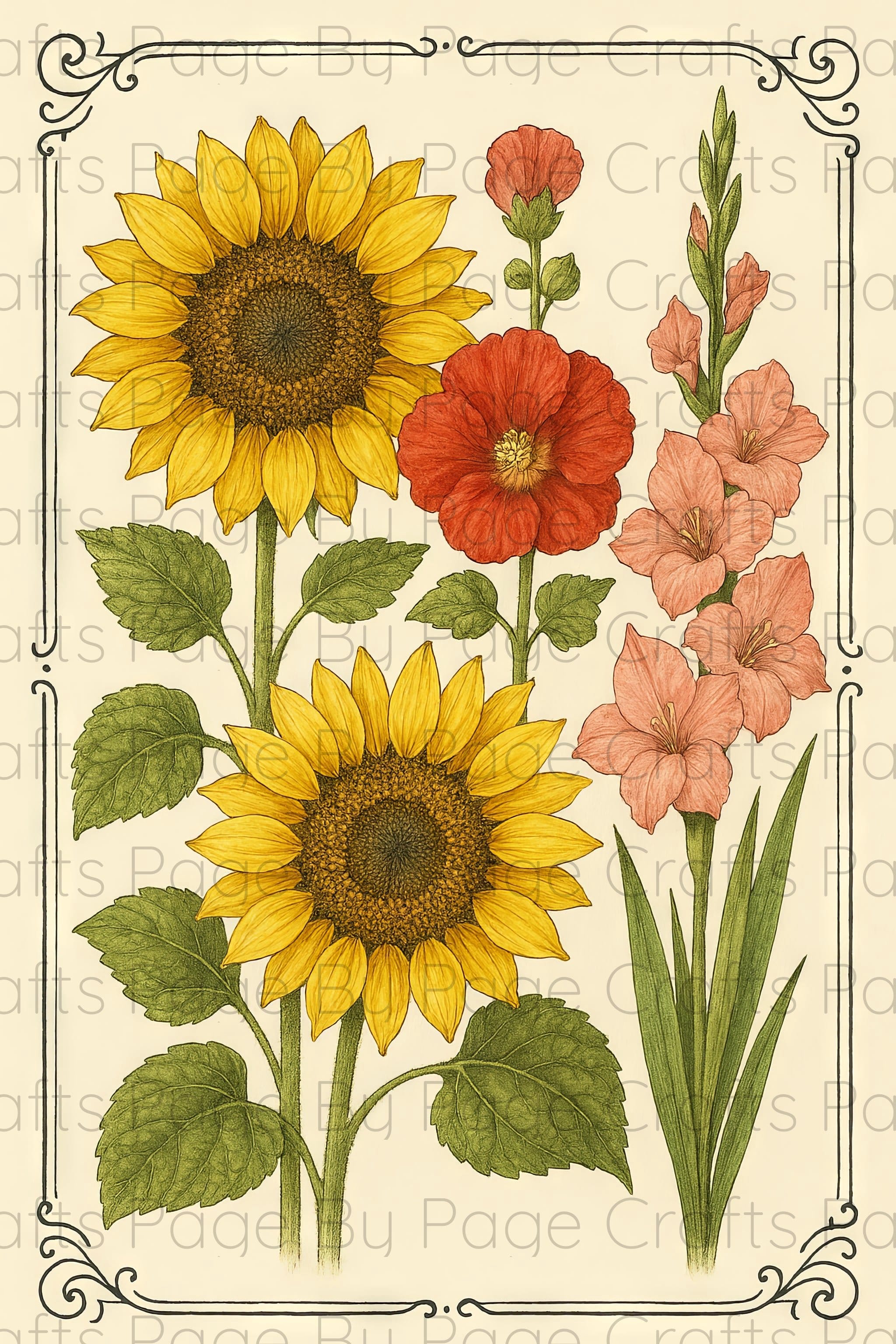 Sunflower Flourish Deluxe pt 1