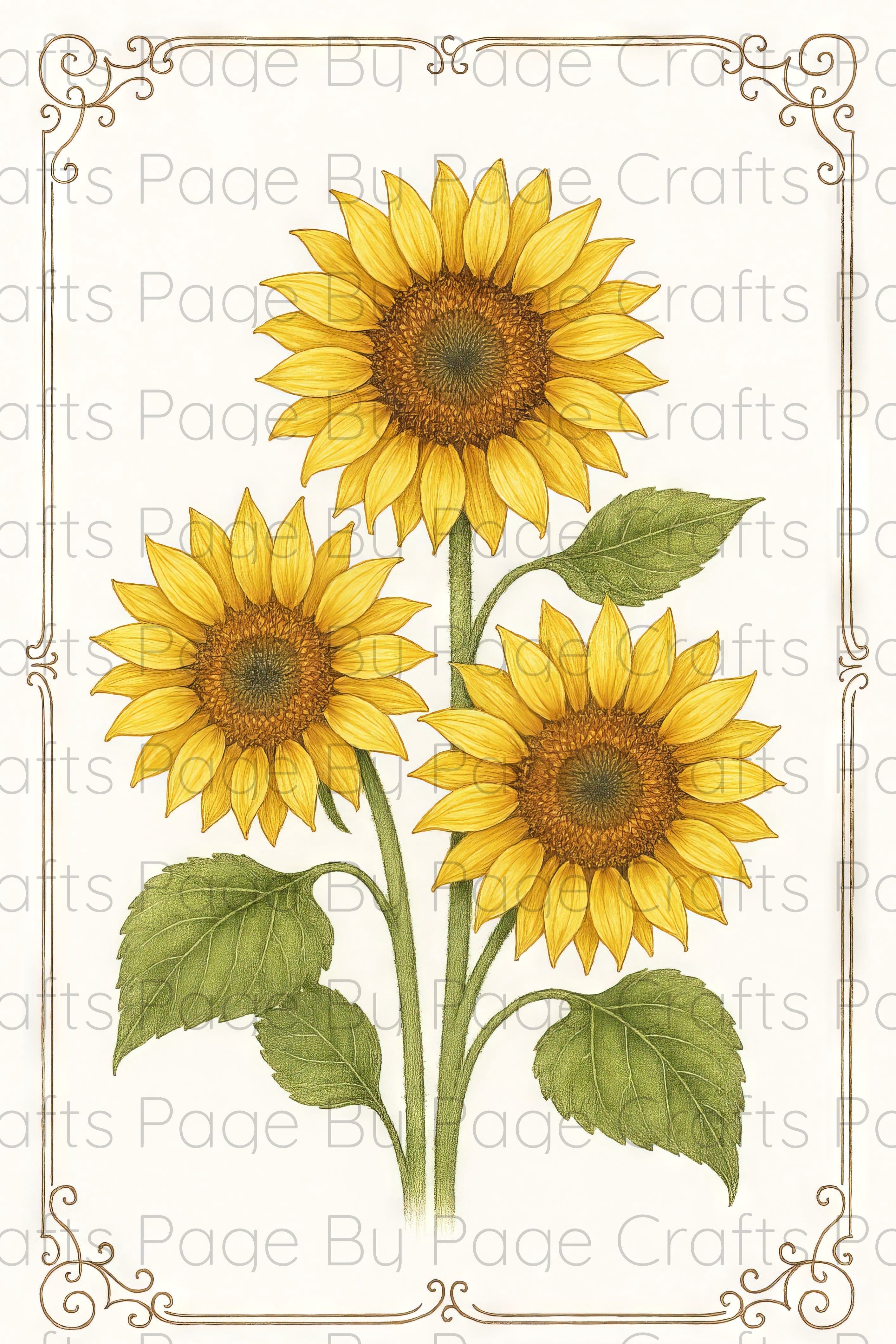 Sunflower Flourish Deluxe pt 1