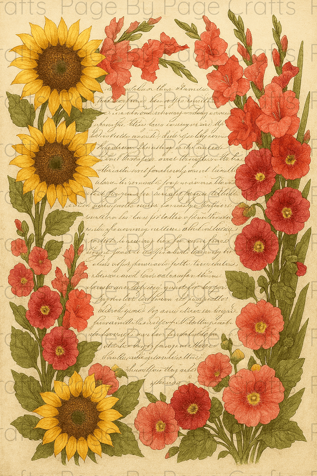 Sunflower Flourish Deluxe pt 1