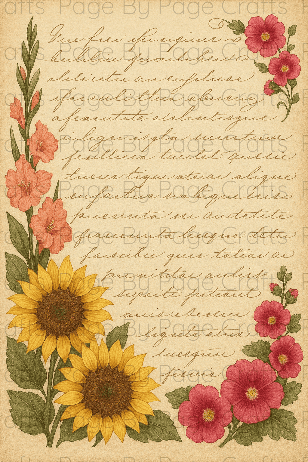 Sunflower Flourish Deluxe pt 1