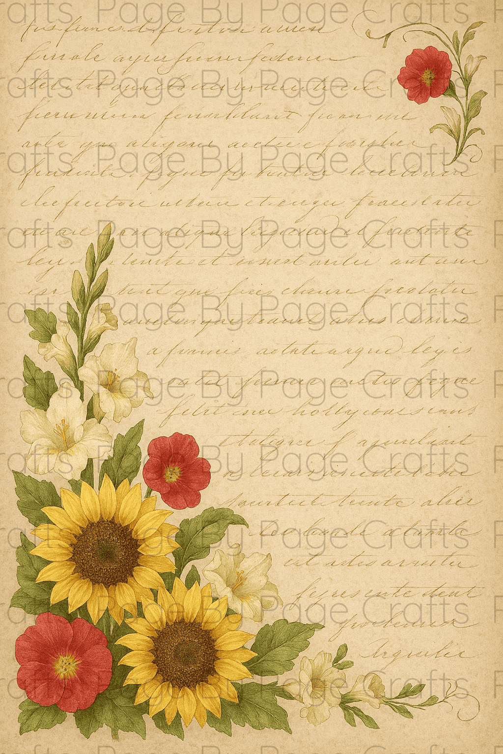 Sunflower Flourish Deluxe pt 1